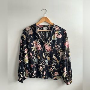 H&M Floral GP&J Baker Blouse Size 2